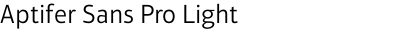 Aptifer Sans Pro Light